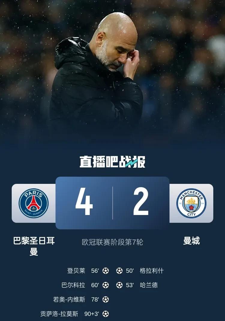 曼城客场遭逢败绩，积分榜上被反超